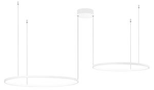 Ondaluce - LED Stmievateľný luster na lane SOEL LED/28W/230V + LED/38W biela