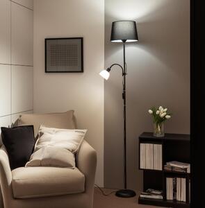 Brilagi - Stojacia lampa CERIA 1xE27/100W/230V + 1xE14/25W čierna