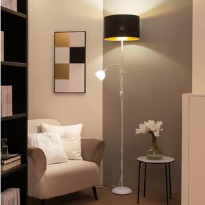 Brilagi - Stojacia lampa CERIA 1xE27/100W/230V + 1xE14/25W biela/čierna