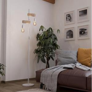 Eglo 44083 - Stojacia lampa TOWNSHEND 2xE27/10W/230V biela