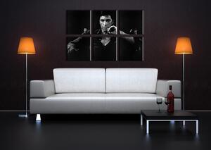 Malovaný POP ART obraz na stěnu SCARFACE-AL PACINO 210x40 cm