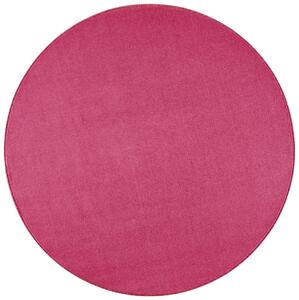 Hanse Home Collection koberce DOPREDAJ: 133x133 (priemer) kruh cm Kusový koberec Fancy 103011 Pink - ružový kruh - 133x133 (priemer) kruh cm