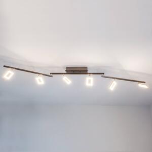 6-plameňové stropné LED svietidlo Inigo