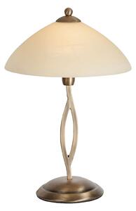 Stolná lampa Capri výška 45 cm krém/bronz