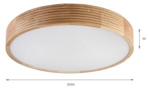 Brilagi - LED Stropné svietidlo CARVALHO MODERN 4xE27/60W/230V dub pr. 57,5 cm