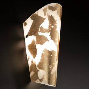Príjemné nástenné svietidlo Bloom white-gold leaf
