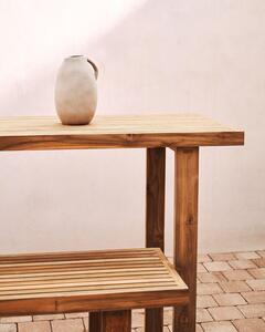 MUZZA Záhradný barový stôl adell 140 x 70 cm prírodný
