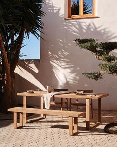 MUZZA Záhradný stôl adell 180 x 90 cm prírodný