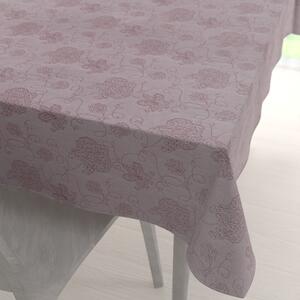 Biante Teflónový obdĺžnikový obrus TF-138 Hnedovínové kvetované ornamenty na starofialovom 60x100 cm