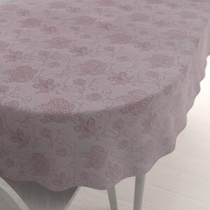 Biante Teflónový oválny obrus TF-138 Hnedovínové kvetované ornamenty na starofialovom 50x100 cm
