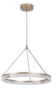 Rabalux 72471 LED závesné stropné svietidlo Rivona | 24W integrovaný LED zdroj | 1700lm | 3000-6500K | diaľkové ovládanie | stmievač | na lanku | zlatá