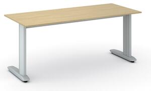 Kancelársky písací stôl PRIMO FLEXIBLE 1800 x 800 mm, breza