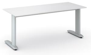 Kancelársky písací stôl PRIMO FLEXIBLE 1800 x 800 mm, biela