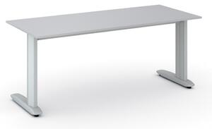 Kancelársky písací stôl PRIMO FLEXIBLE 1800 x 800 mm, sivá