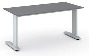 Kancelársky písací stôl PRIMO FLEXIBLE, 160x80 cm, grafit