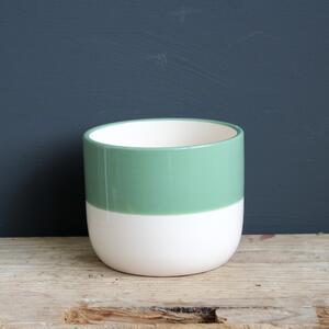 Kvetináč Green White Ø 12 cm