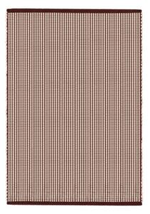 Vínovočervený/v prírodnej farbe ručne tkaný vlnený koberec 140x200 cm Talo – noo.ma