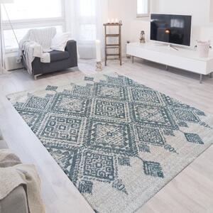 Škandinávsky koberec so vzormi mätovo zelenej farby Šírka: 80 cm | Dĺžka: 150 cm