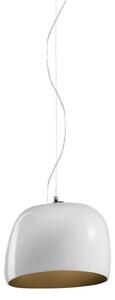 Závesná lampa Surface Ø 27 cm, E27 biela/hnedá