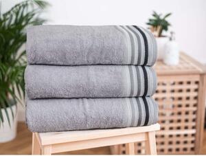 Froté uterák 50 × 100 cm ‒ Dario světle šedý