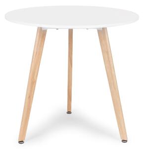 ModernHome Drevený stôl, okrúhly - 80 cm
