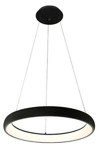 Dizajnový LED luster Antonio 81 Cct čierna + diaľkové ovládanie