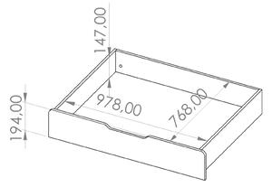 Jednolôžková posteľ LANDRO LR-05 90x200