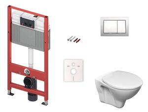 Cenovo zvýhodnený závesný WC set TECE do ľahkých stien / predstenová montáž + WC Ceramia S-Line Pro KMPLSIKOTSCR