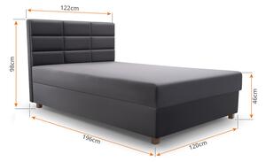 Jednolôžková posteľ 120 cm Picasso II (béžová) (s úl. priestorom a matracom) . Vlastná spoľahlivá doprava až k Vám domov. 1071511