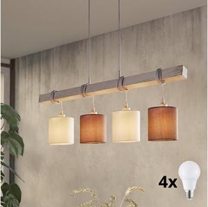 Eglo 55206 - LED luster na lanku TOWNSHEND 4xE27/60W/230V