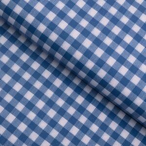 PVC obrus Modro-biela vzorovaná kocka 12x12 mm PV-173 - metráž š. 140 cm