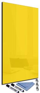 Magnetická sklenená tabuľa 100x40cm - tmavá žlutá