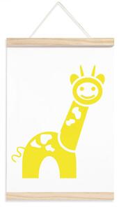 Detský plagát - žirafa