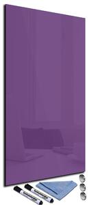 Magnetická sklenená tabuľa 100x40cm - fialová