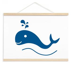 Detský plagát veľryba
