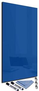 Magnetická sklenená tabuľa 100x40cm - modrá