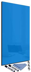 Magnetická sklenená tabuľa 30x60cm - pomněnková modrá