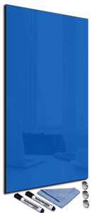 Magnetická sklenená tabuľa 125x50cm - modrá