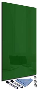 Magnetická sklenená tabuľa 34x72cm - tmavě zelená