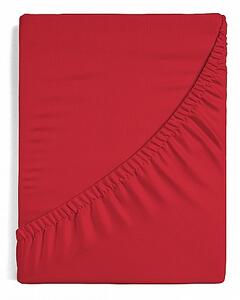 Prestieradlo Červené JERSEY PREMIUM Jersey PREMIUM 90-100 x 200-220/30