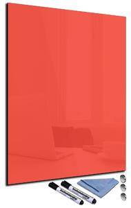 Magnetická sklenená tabuľa 100x50cm - červeno-oranžová