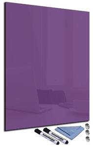 Magnetická sklenená tabuľa 60x90cm - fialová