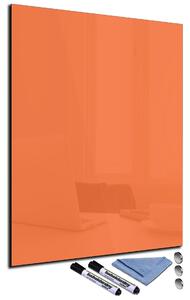 Magnetická sklenená tabuľa 60x70cm - oranžová