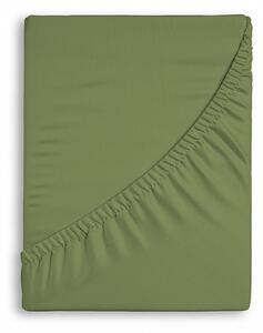 Prestieradlo Středně zelené JERSEY PREMIUM Jersey PREMIUM 90-100 x 200-220/30