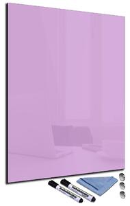 Magnetická sklenená tabuľa 100x50cm - světle růžová