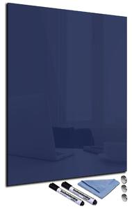 Magnetická sklenená tabuľa 100x50cm - tmavě modrá