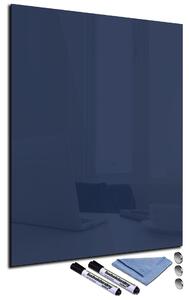 Magnetická sklenená tabuľa 60x70cm - modro-černá
