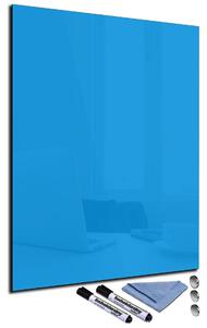 Magnetická sklenená tabuľa 60x90cm - pomněnková modrá