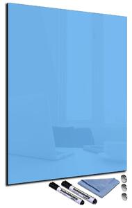 Magnetická sklenená tabuľa 100x50cm - nebeská modrá
