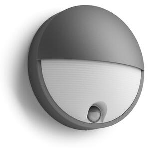 Vonkajšie nástenné svietidlo so senzorom LED 2700K antracitová IP44 PHILIPS UltraEfficient Capricorn 8721103109996